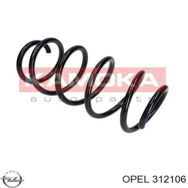 312106 Opel muelle de suspensión eje delantero