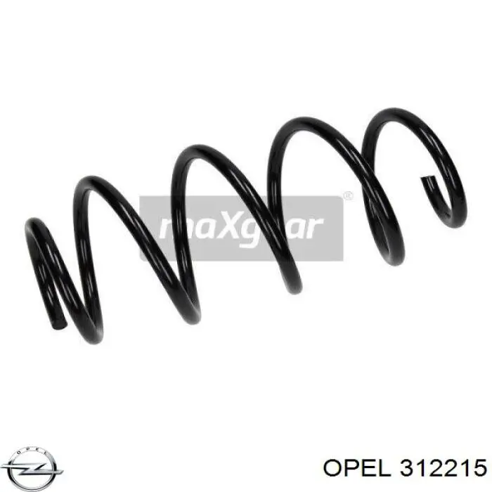 312215 Opel muelle de suspensión eje delantero