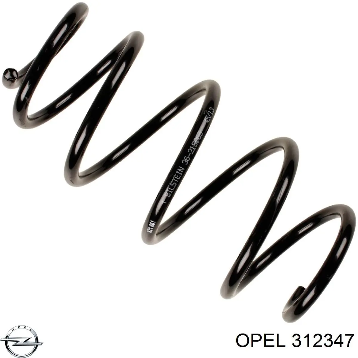 312347 Opel muelle de suspensión eje delantero