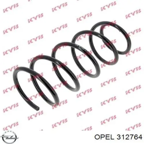 312764 Opel muelle de suspensión eje delantero