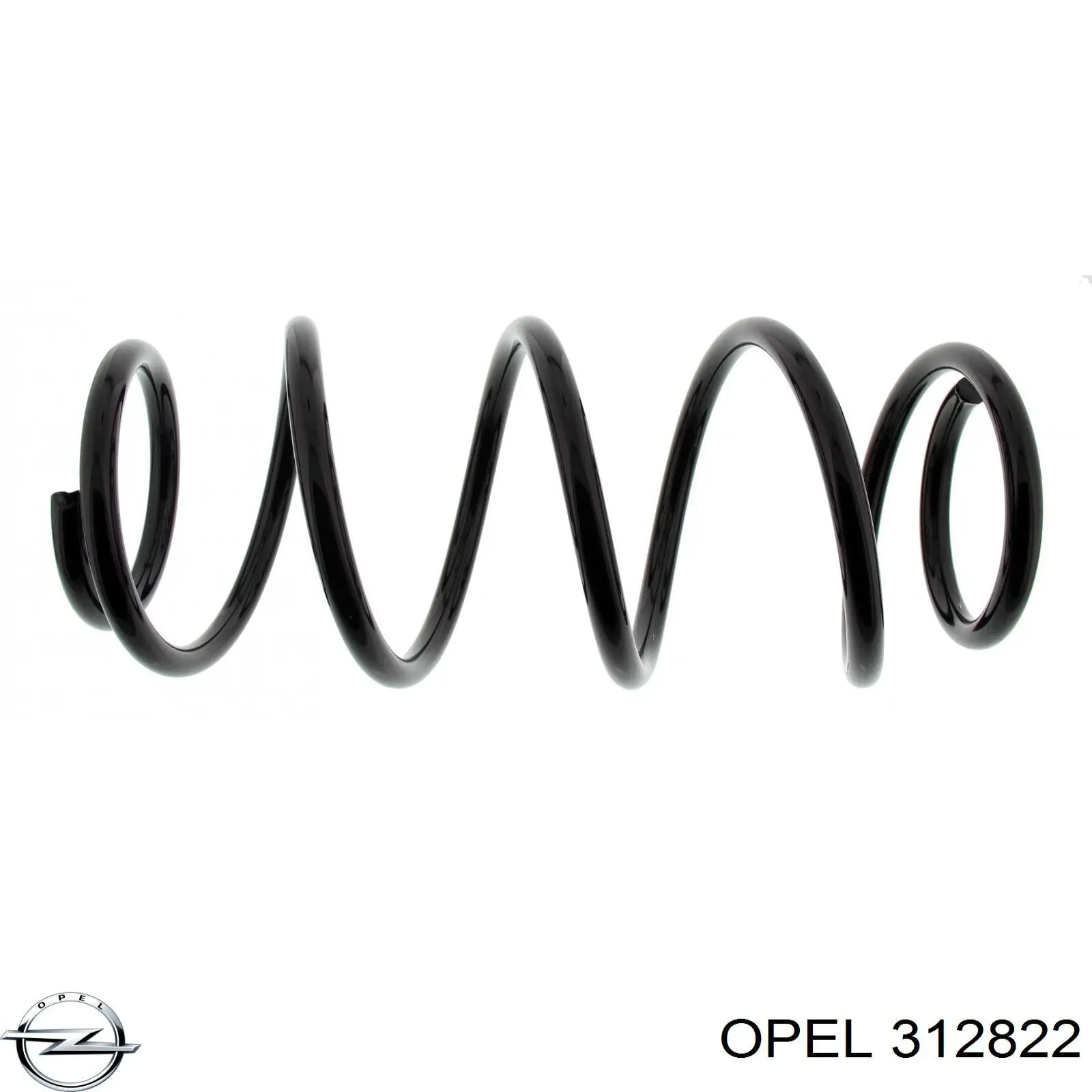 312822 Opel muelle de suspensión eje delantero