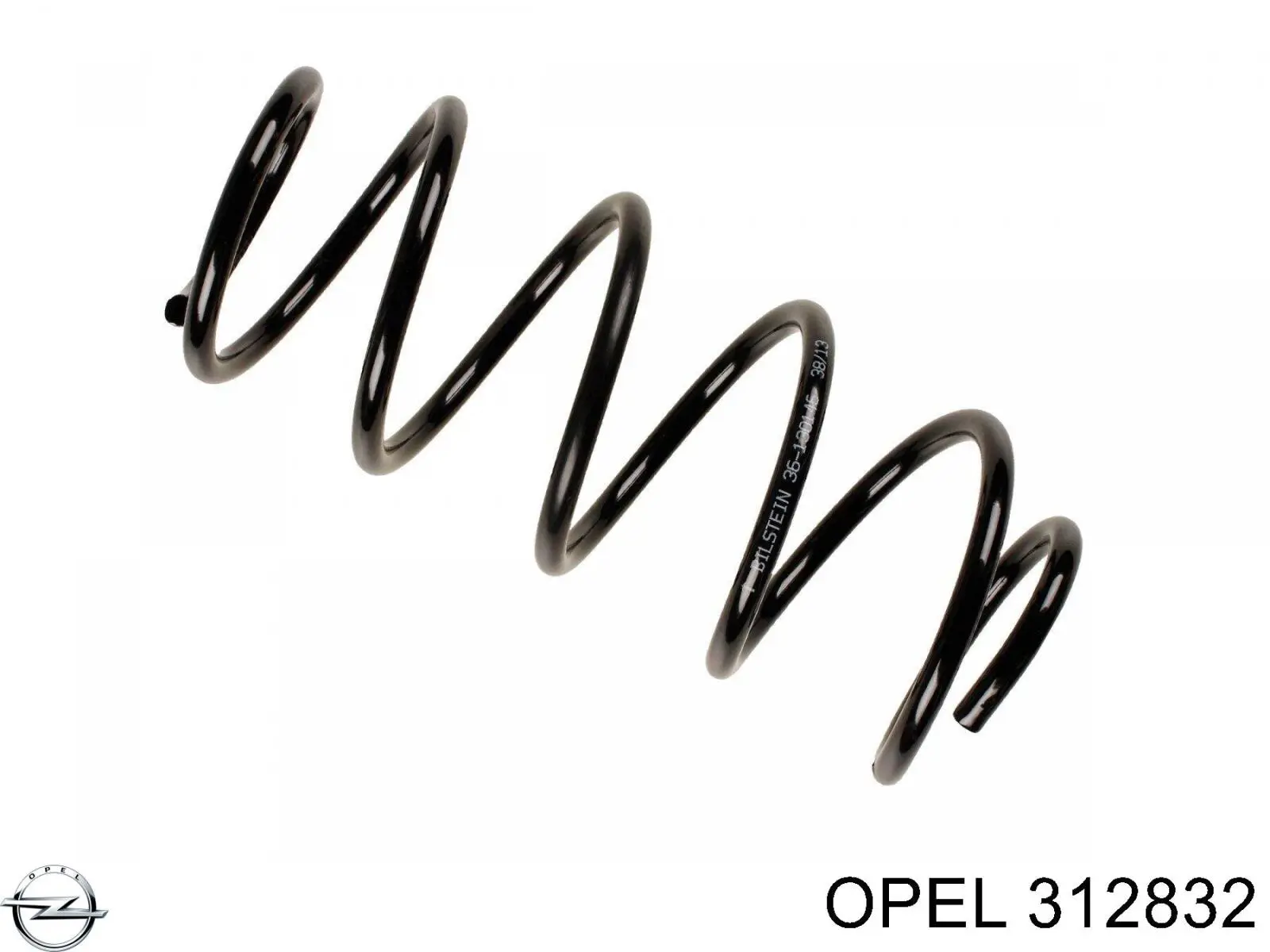 312832 Opel muelle de suspensión eje delantero