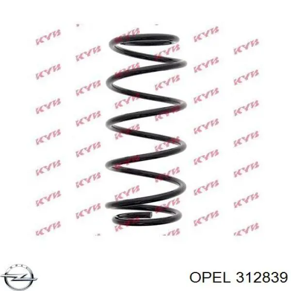 312839 Opel muelle de suspensión eje delantero