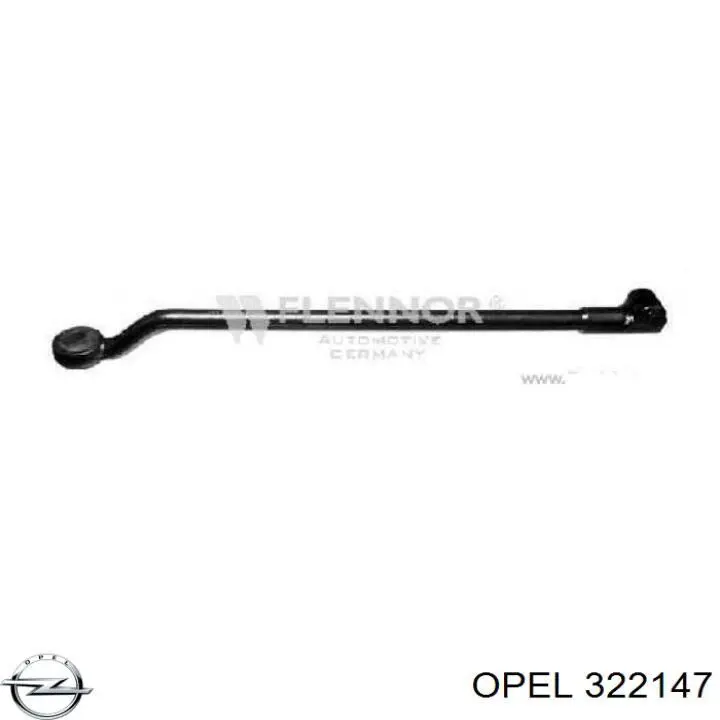 322147 Opel barra de acoplamiento izquierda