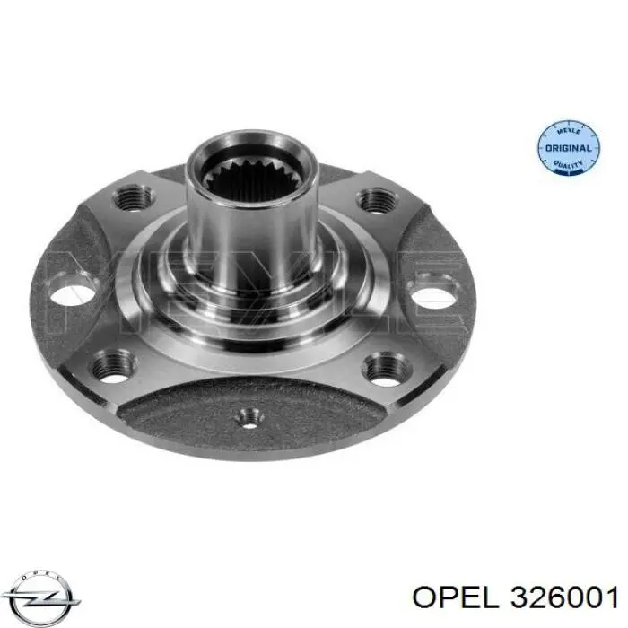 326001 Opel cubo de rueda delantero