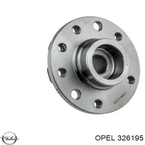 326195 Opel cubo de rueda delantero