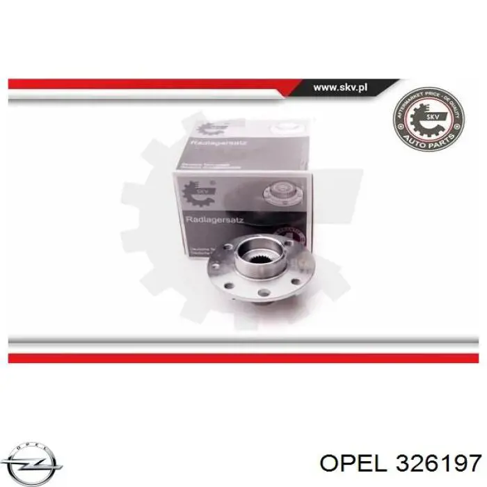 Buje de rueda Opel 326197