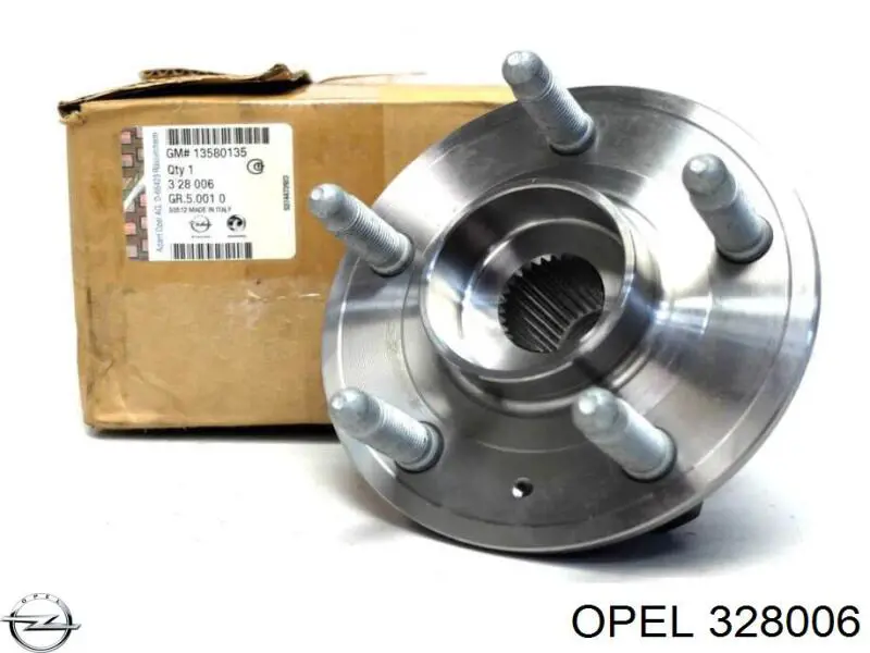 328006 Opel cubo de rueda trasero