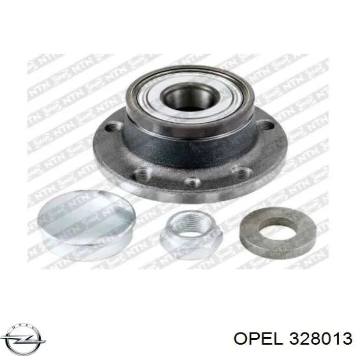 328013 Opel cubo de rueda trasero