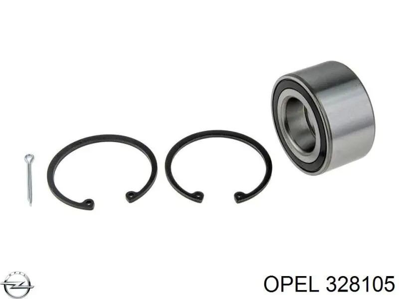 328105 Opel cojinete de rueda delantero