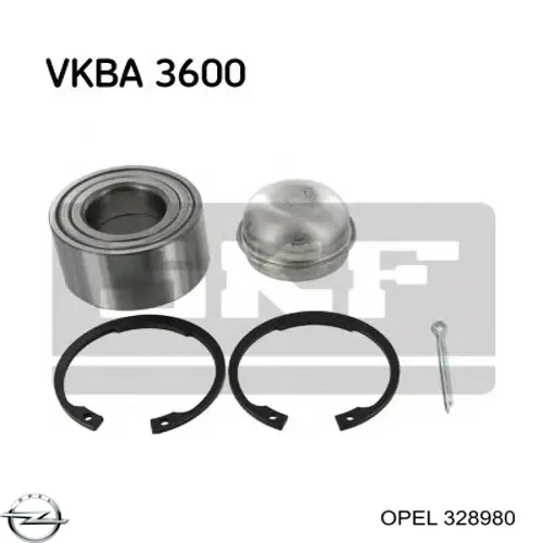 328980 Opel Rodamientos de rueda delantero