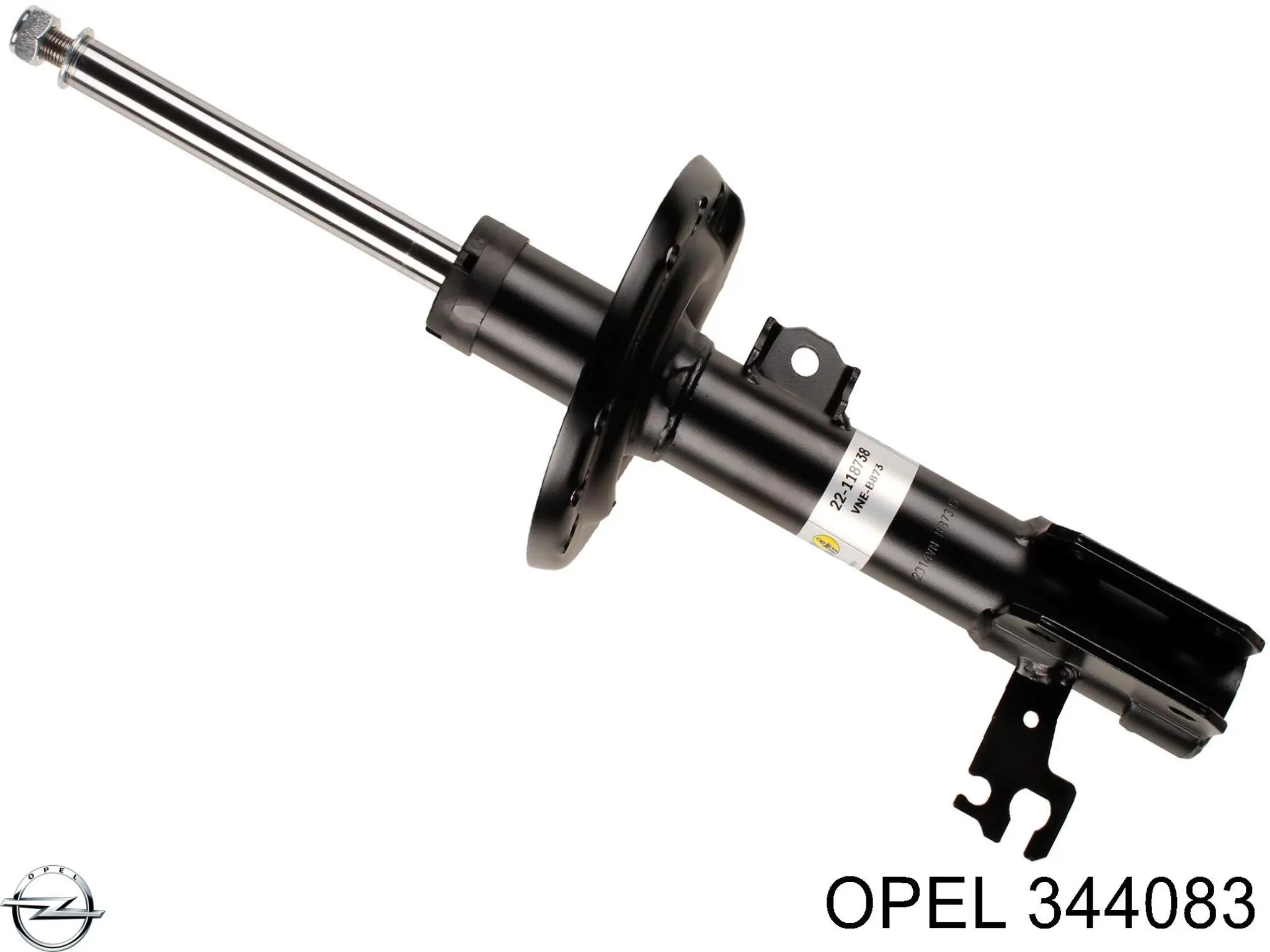 344083 Opel amortiguador delantero izquierdo
