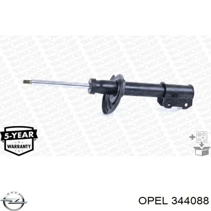 344088 Opel amortiguador delantero derecho