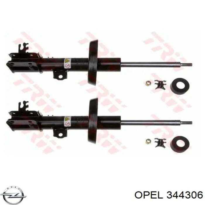 344306 Opel amortiguador delantero derecho