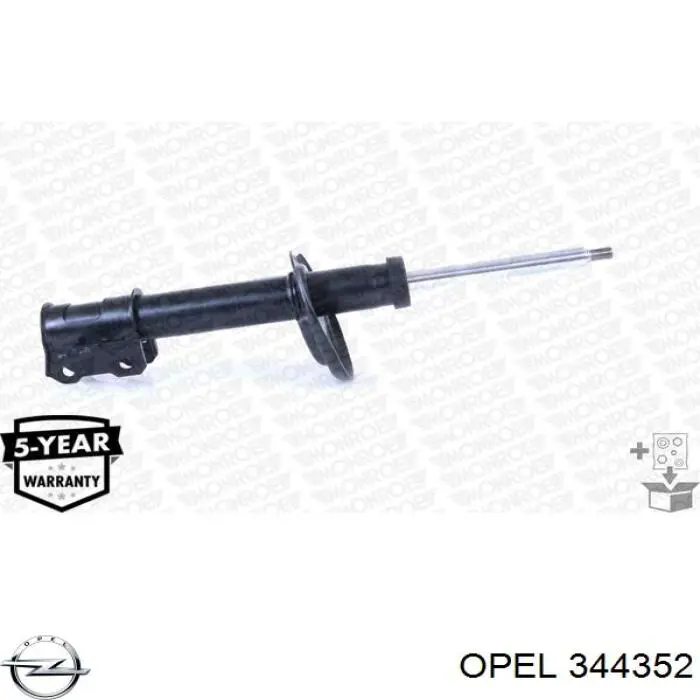 344352 Opel amortiguador delantero izquierdo