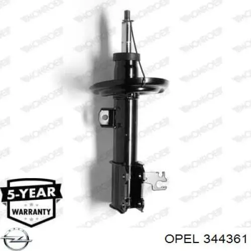 344361 Opel amortiguador delantero derecho