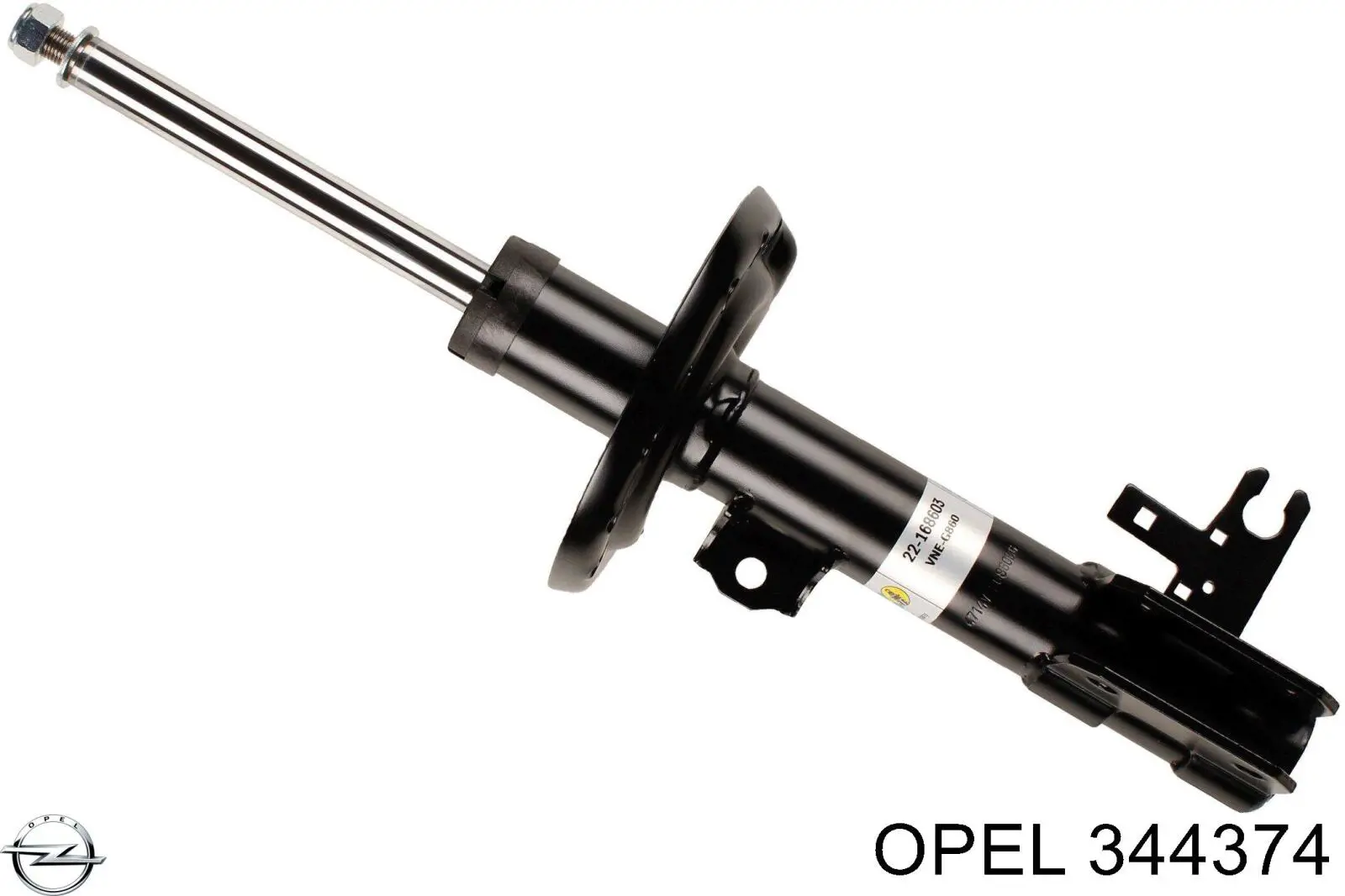 344374 Opel amortiguador delantero derecho