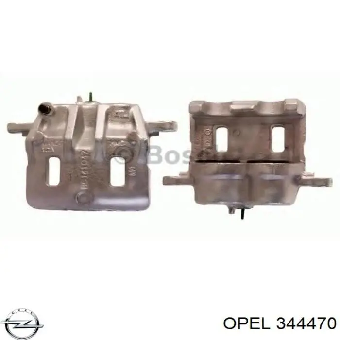 344470 Opel soporte amortiguador delantero