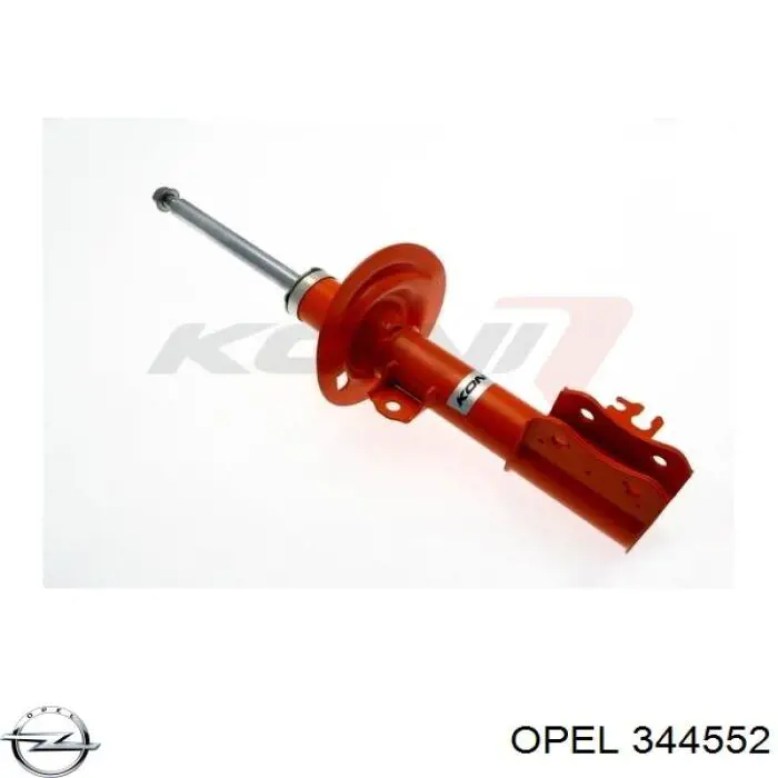 344552 Opel amortiguador delantero derecho