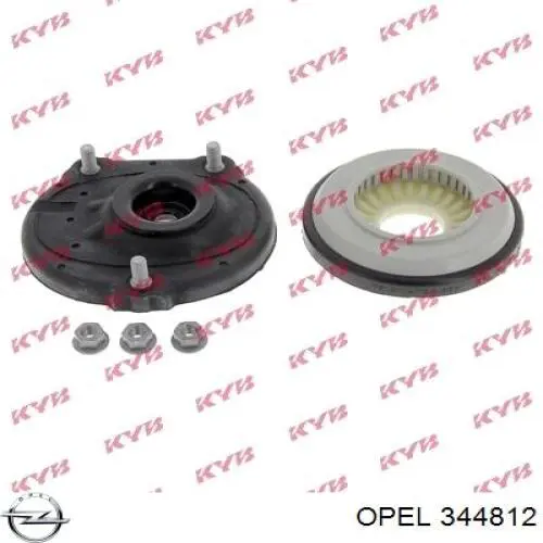 344812 Opel soporte amortiguador delantero izquierdo