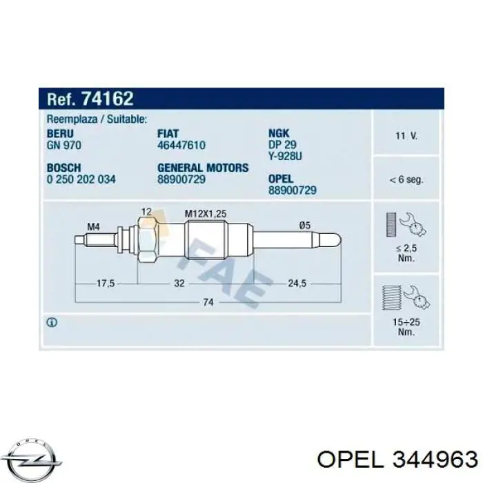 Plato superior metálico del resorte delantero Opel 344963 precio, desde 5,61 EUR