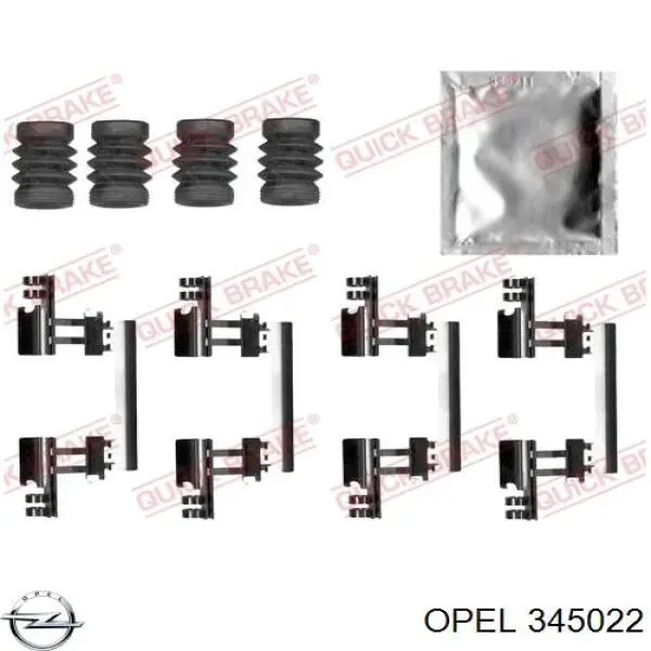 345022 Opel amortiguador delantero derecho