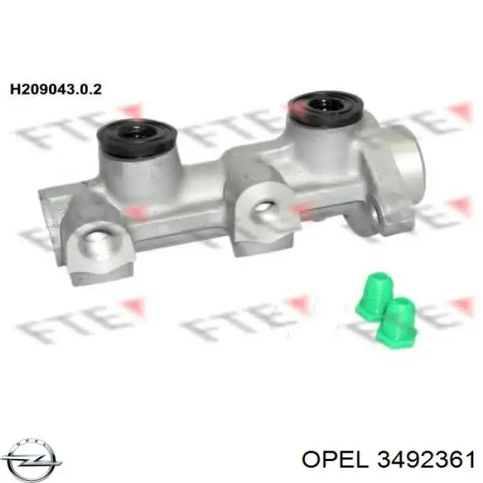 Comprar 3492361 Opel Cilindro maestro de frenos