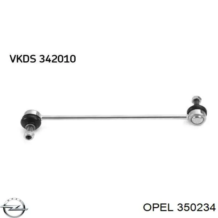 350234 Opel soporte de barra estabilizadora delantera