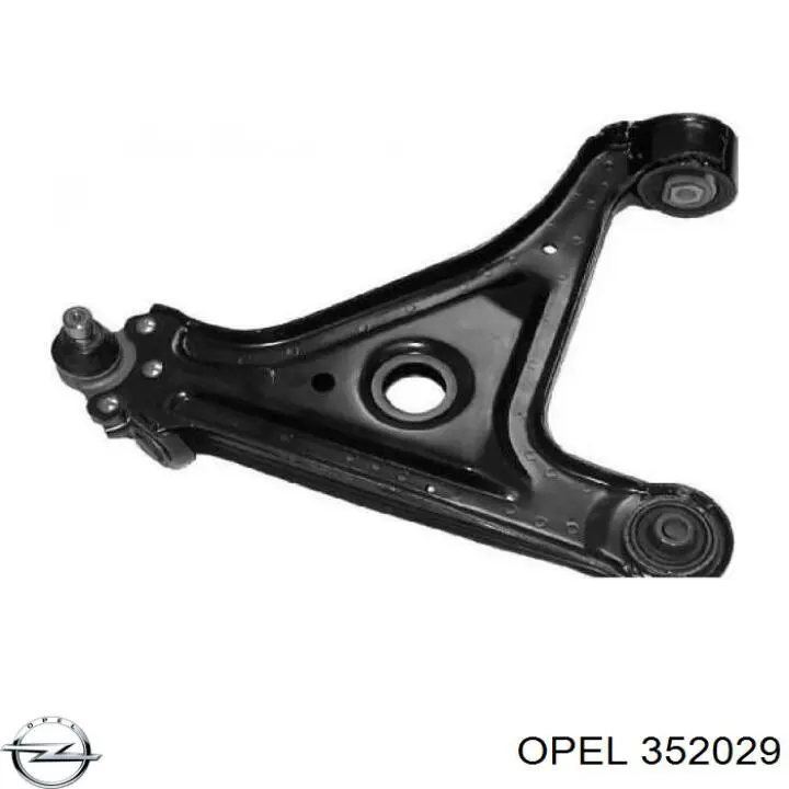 352029 Opel barra oscilante, suspensión de ruedas delantera, inferior izquierda