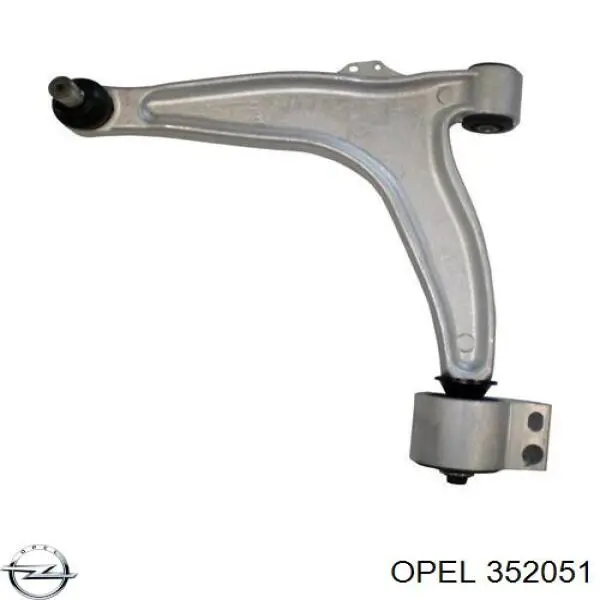 352051 Opel barra oscilante, suspensión de ruedas delantera, inferior izquierda