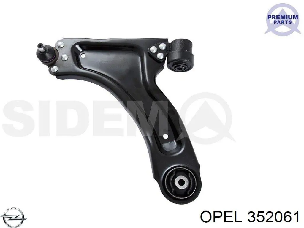 352061 Opel barra oscilante, suspensión de ruedas delantera, inferior izquierda
