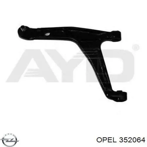 Brazo inferior izquierdo de la suspensión delantera Opel 352064 precio, desde 52,80 EUR