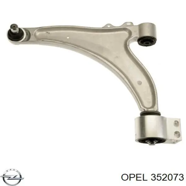 352073 Opel barra oscilante, suspensión de ruedas delantera, inferior izquierda