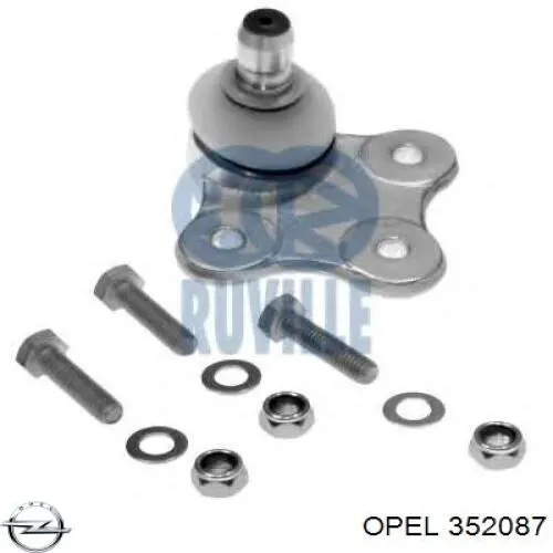 Rótula inferior de suspensión Opel 352087 precio, desde 12,55 EUR