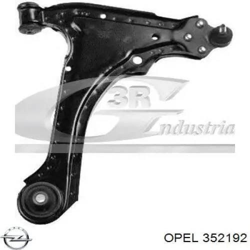 352192 Opel barra oscilante, suspensión de ruedas delantera, inferior derecha