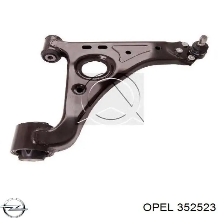 352523 Opel barra oscilante, suspensión de ruedas delantera, inferior derecha