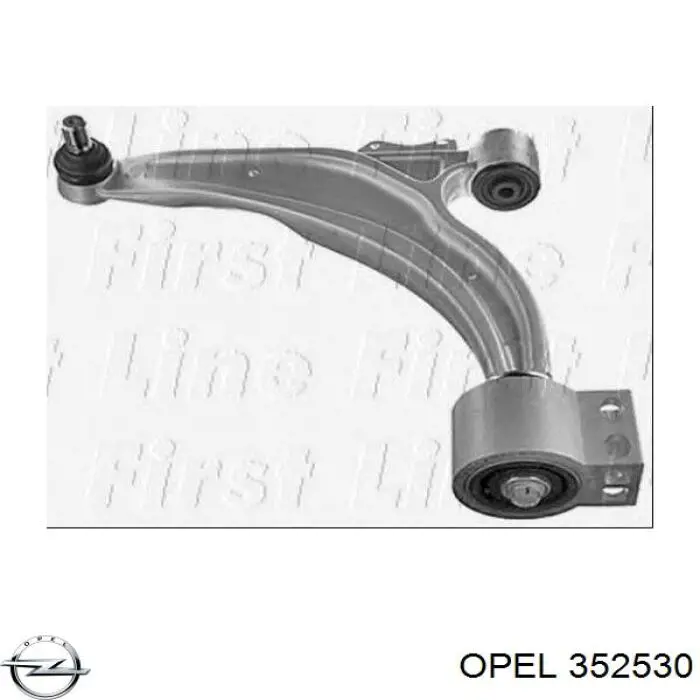 Brazo inferior izquierdo de la suspensión delantera Opel 352530 precio, desde 78,41 EUR