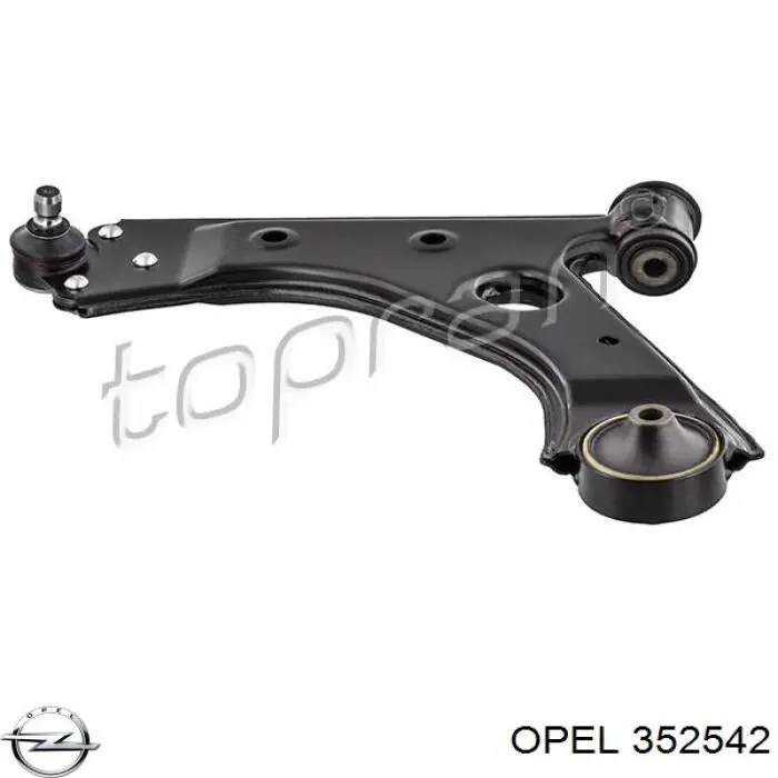 Brazo inferior izquierdo de la suspensión delantera Opel 352542 precio, desde 50,91 EUR