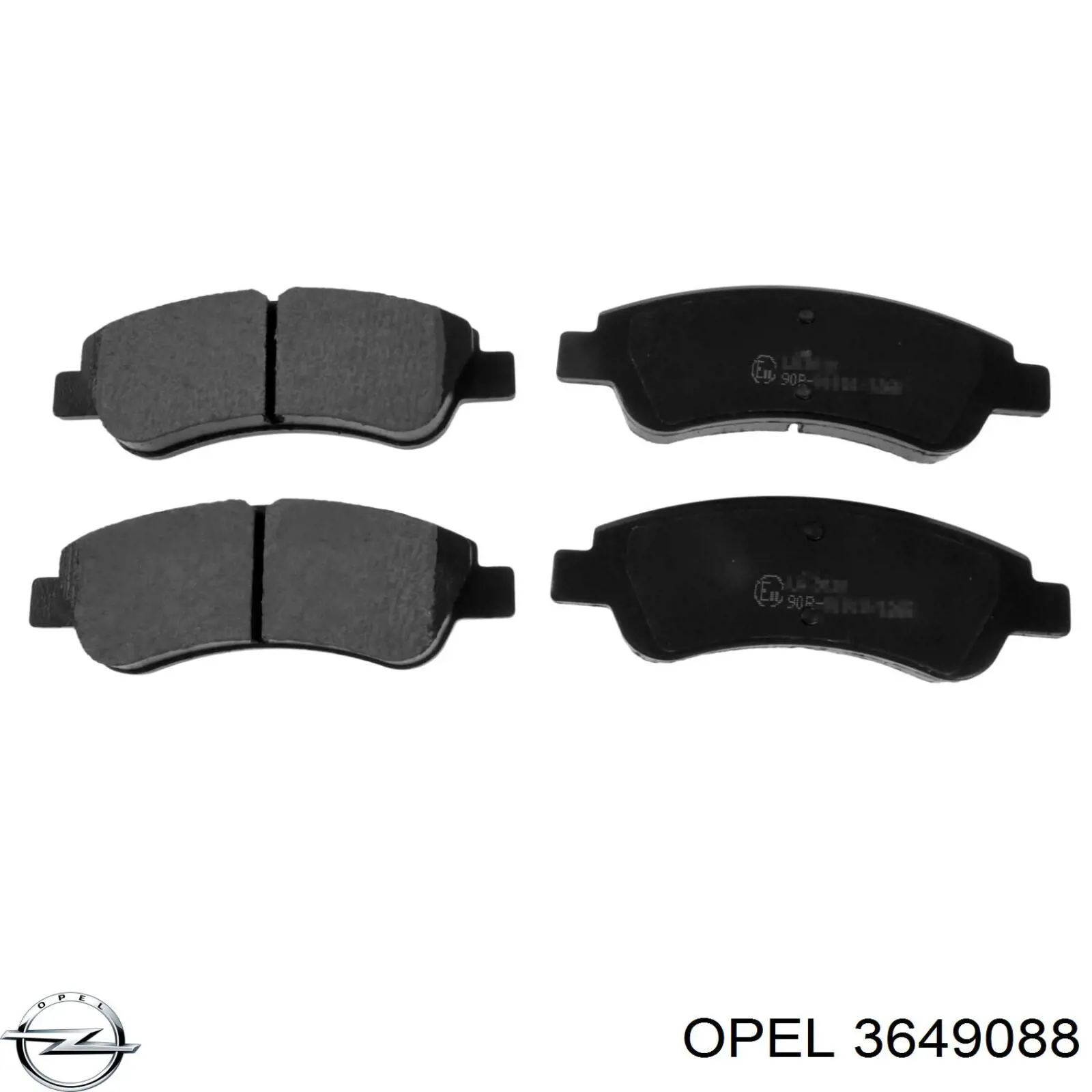 3649088 Opel pastillas de freno delanteras