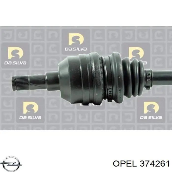 374261 Opel árbol de transmisión delantero izquierdo