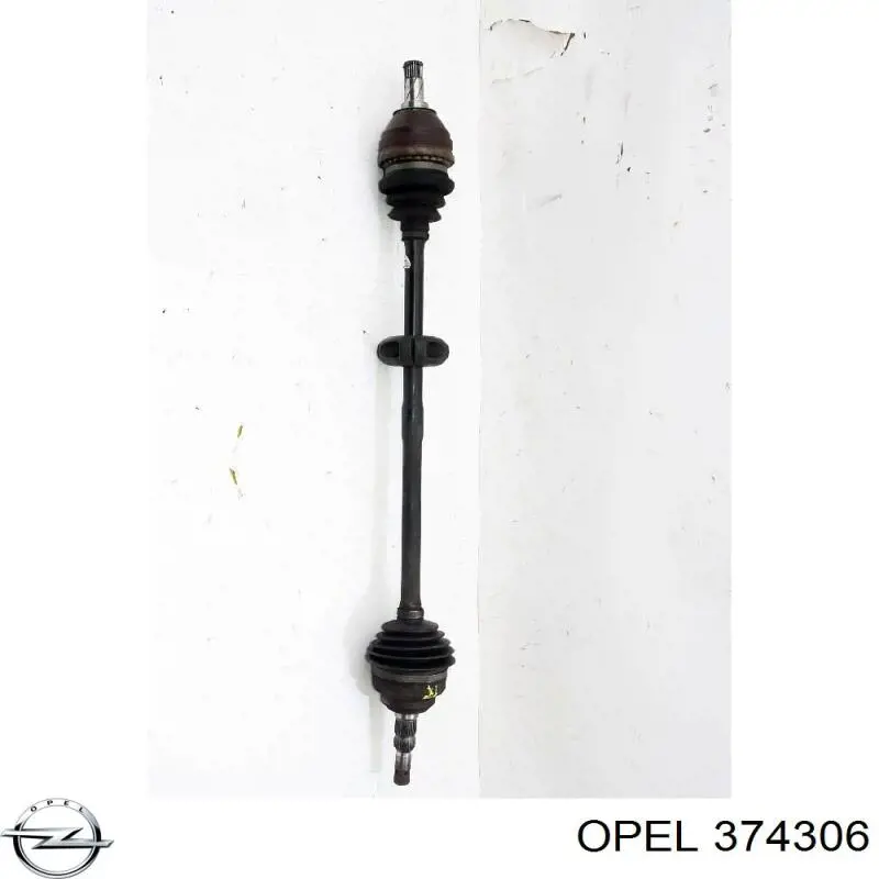 374306 Opel árbol de transmisión delantero derecho