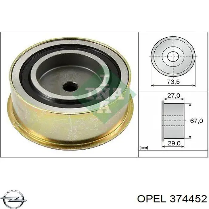 Eje intermedio de transmisión Opel 374452 precio, desde 119,06 EUR