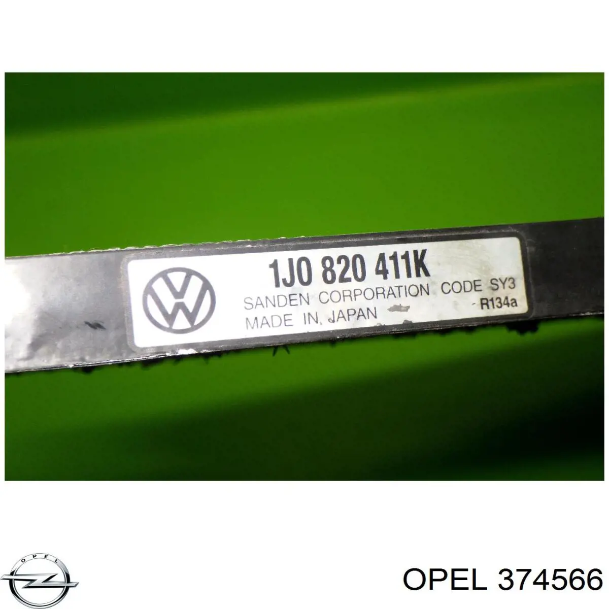 374566 Opel árbol de transmisión delantero derecho