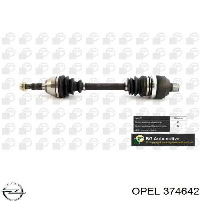 Comprar 374642 Opel Semieje delantero derecho