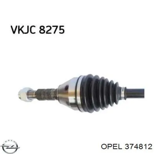 Semieje delantero derecho Opel 374812 precio, desde 106,09 EUR