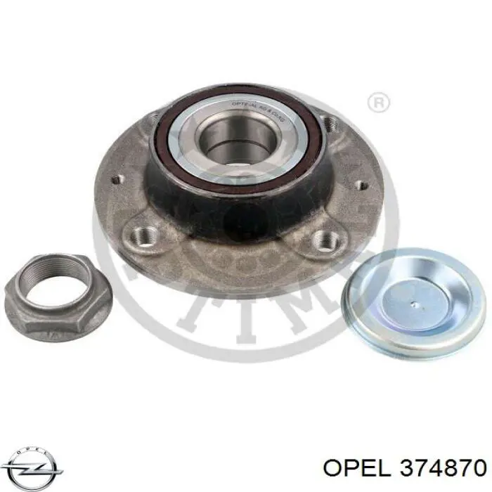 374870 Opel árbol de transmisión delantero derecho