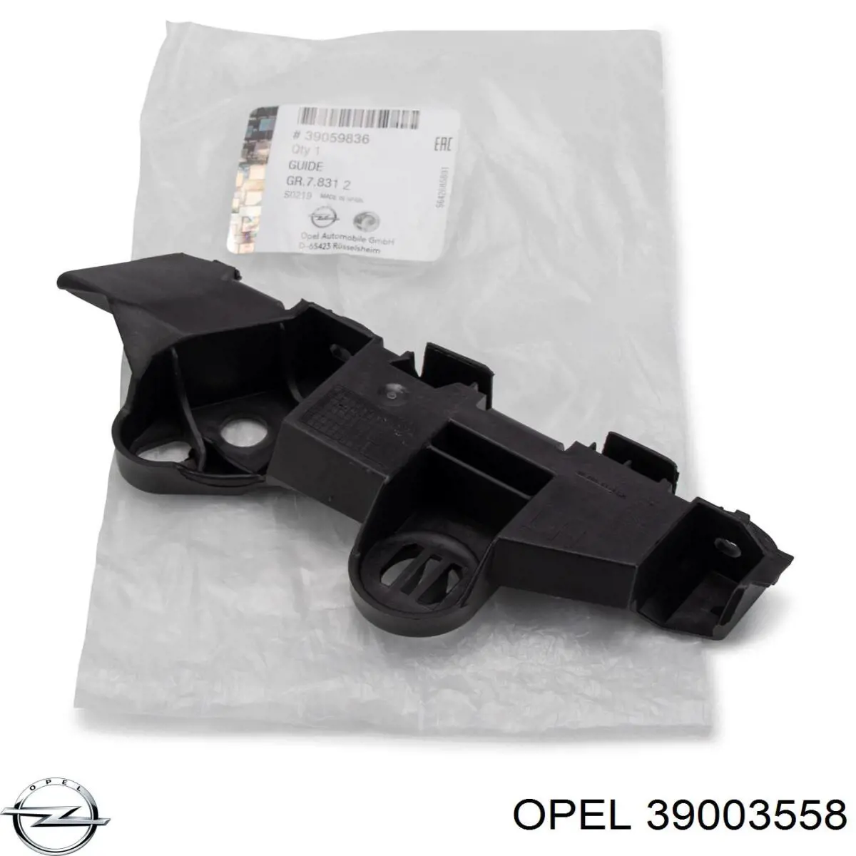 Soporte de parachoques delantero izquierdo Opel 39003558 precio, desde 20,57 EUR