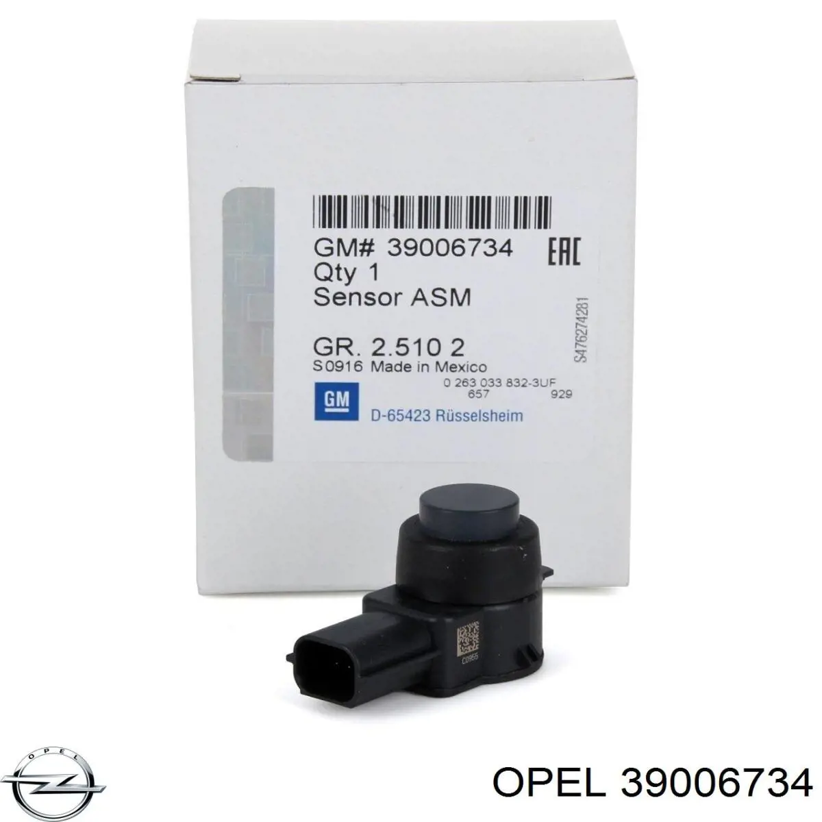Sensor de aparcamiento trasero Opel 39006734 precio, desde 29,33 EUR