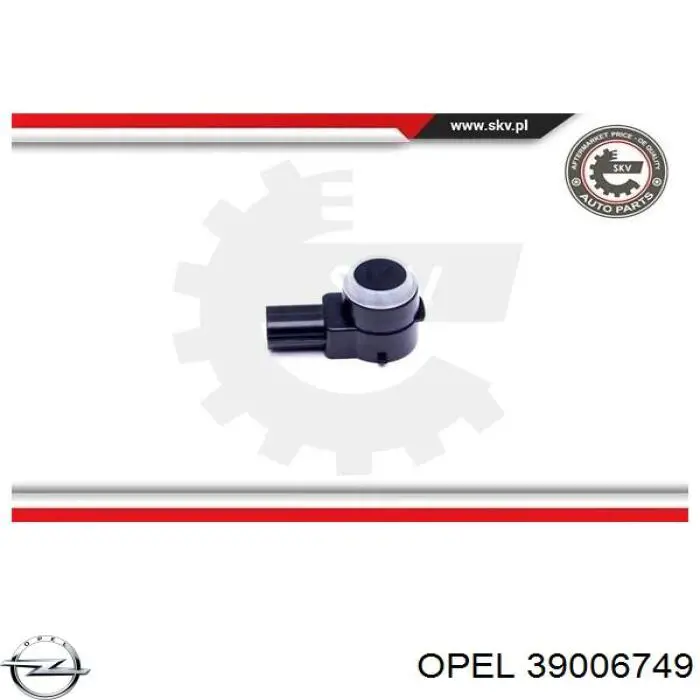 Sensor de estacionamiento delantero/trasero central 39006749 Opel