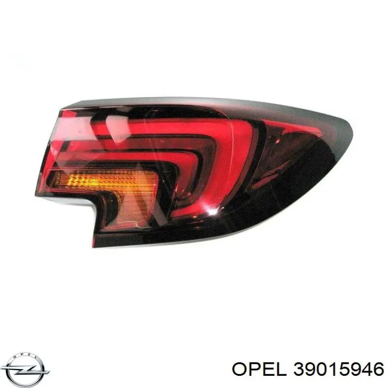 39099017 Opel piloto posterior exterior derecho